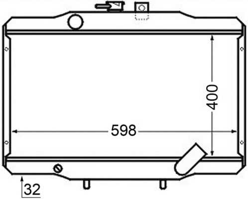 MAHLE hűtő, motorhűtés CR 141 000S