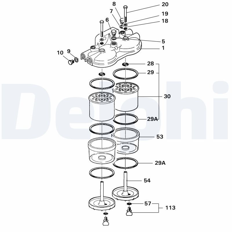 DELPHI Brandstoffilter