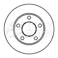 Гальмівний диск, Key Parts KBD4949
