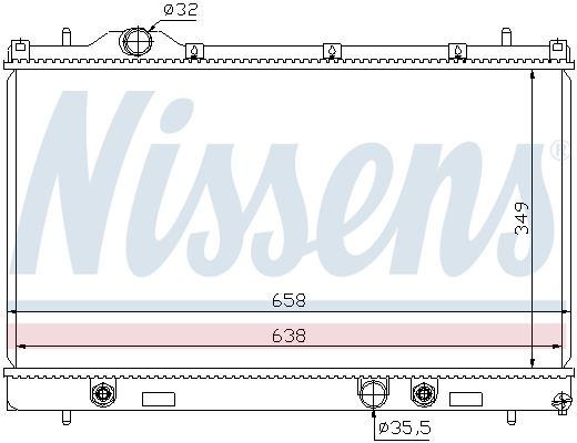 NISSENS 69209 Radiator, engine cooling