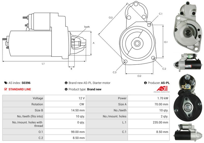 AS-PL S0396 Starter