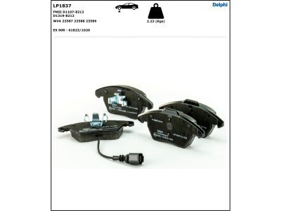 Set placute frana,frana disc LP1837 DELPHI
