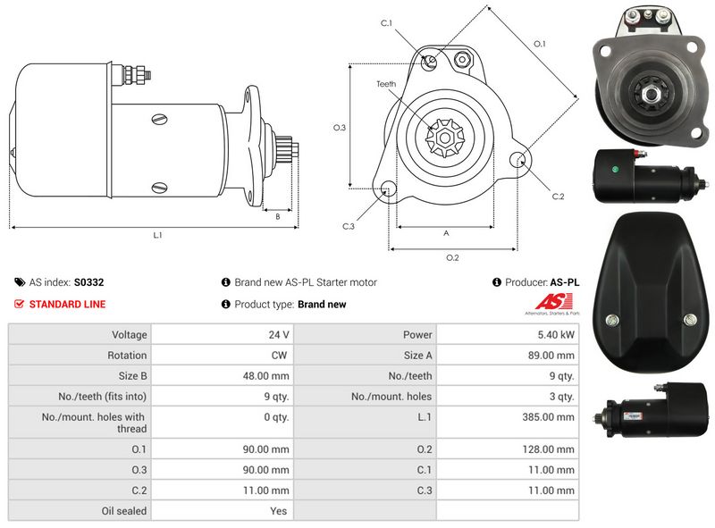 AS-PL S0332 Starter