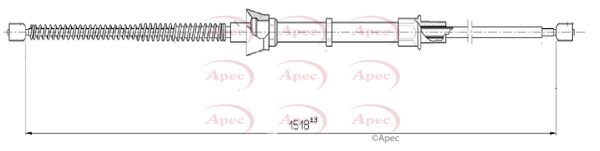 APEC Cable Pull, parking brake CAB1618