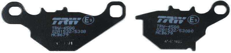 set placute frana,frana disc TRW Organic Allround MCB679