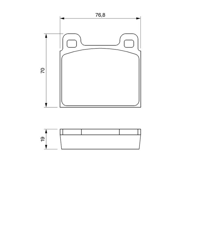 BOSCH 0986460111 Brake Pad Set, disc brake