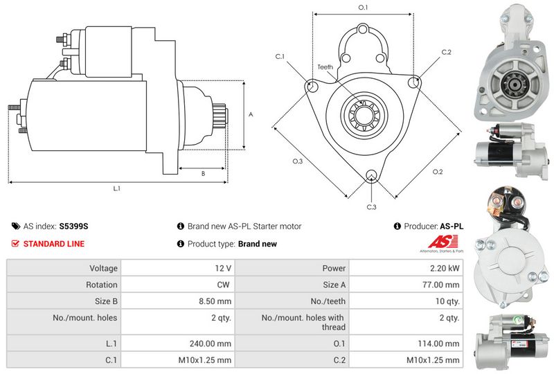 AS-PL S5399S Starter
