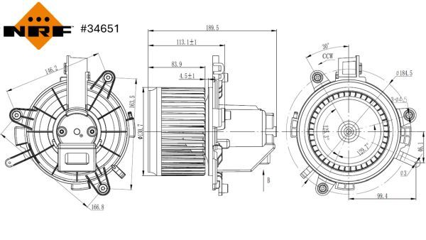 Компресор салону, Nrf 34651