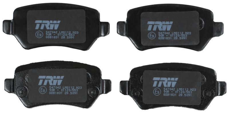 TRW GDB1831 Brake Pad Set, disc brake