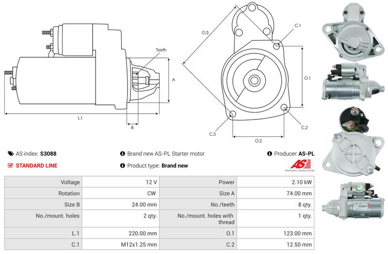 AS-PL S3088 Starter