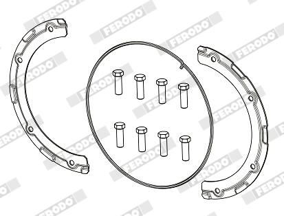 Sada příslušenství, obložení kotoučové brzdy FAC162