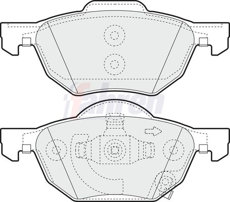 Fahren Brake Pad Set, disc brake FBP3333