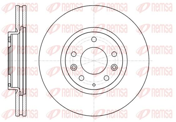 REMSA гальмівний диск. передній MAZDA CX-7