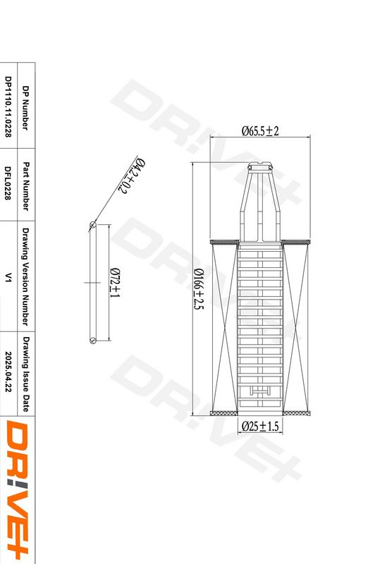 Filtru ulei DP1110.11.0228 Dr!ve+