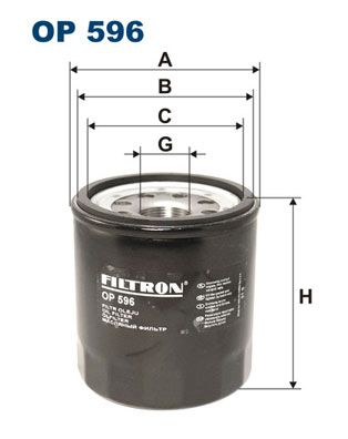 FILTRON olajszűrő OP 596