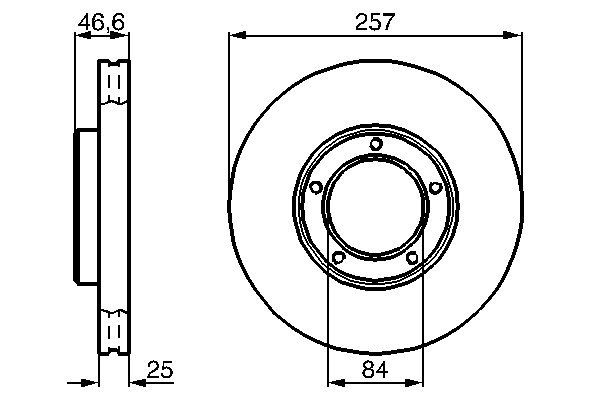 BOSCH féktárcsa 0 986 478 397