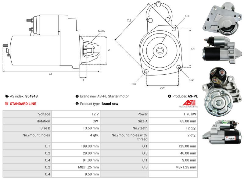 AS-PL S5494S Starter