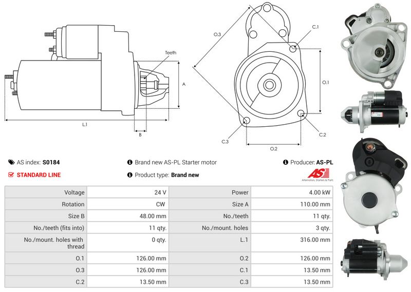 AS-PL S0184 Starter