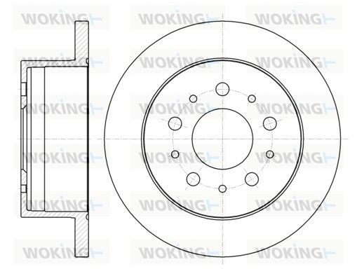 Гальмівний диск, Woking D6105500