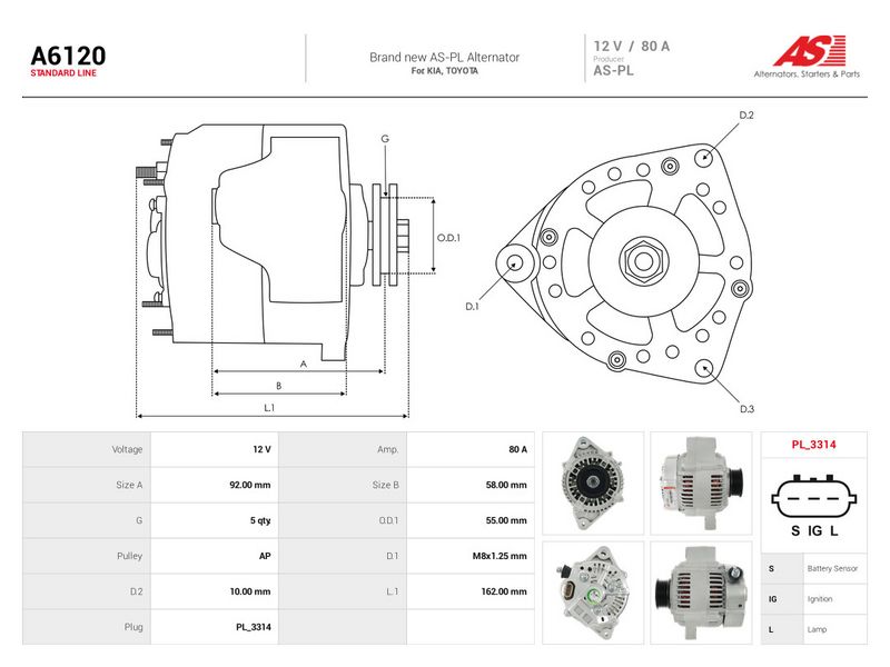 Prekės atitinka OEM kodą: 2706016320