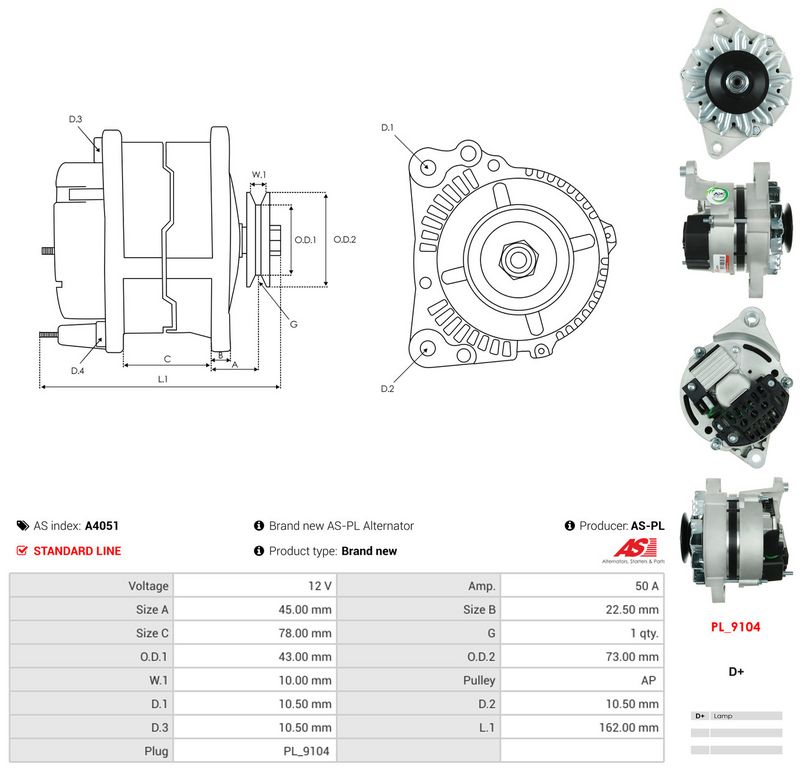 Generaator, AS-PL A4051