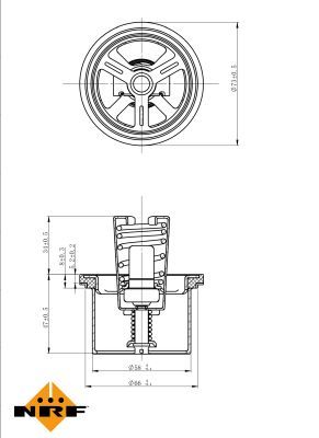 NRF 725020 Thermostat, coolant
