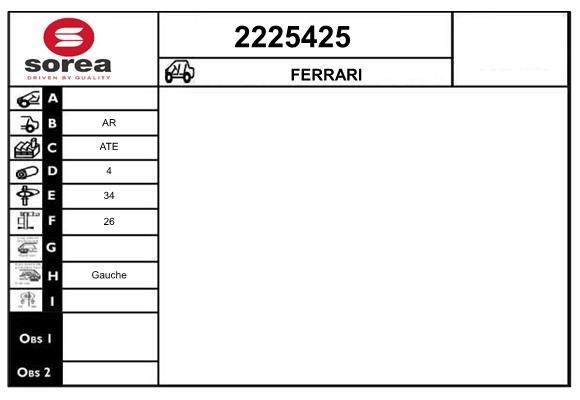 EAI féknyereg 2225425