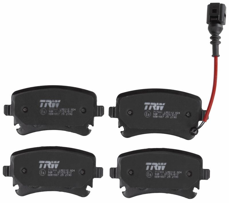 TRW GDB1557 Комплект гальмівних накладок, дискове гальмо