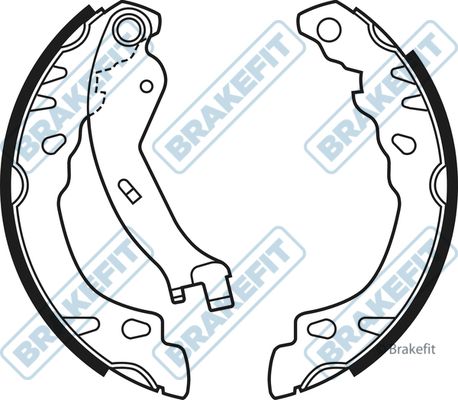 APEC Brake Shoe Set BSH1047
