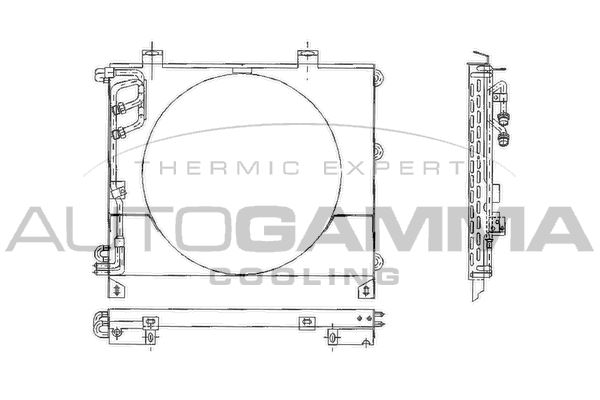 Autogamma 102613 - Condenser, Air Conditioning