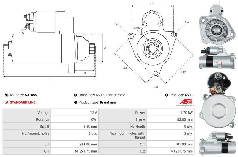 AS-PL S3185S Starter