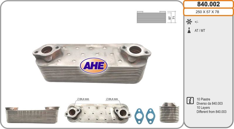 AHE 840.002 - Variklio alyvos aušintuvas
