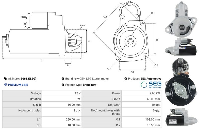AS-PL S0613(SEG) Starter