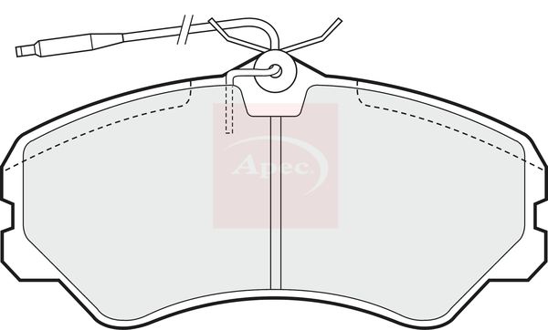 APEC Brake Pad Set, disc brake PAD636