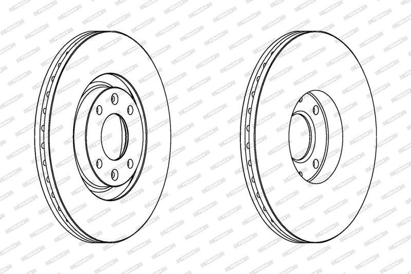 FERODO Disque de frein DDF1442
