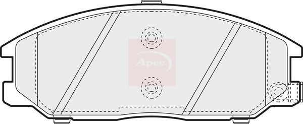 APEC Brake Pad Set, disc brake PAD1237
