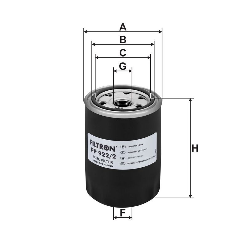 Kütusefilter, FILTRON PP 922, 2