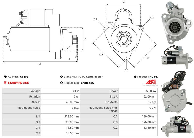 AS-PL S5206 Starter