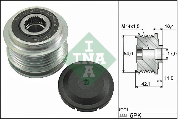 Schaeffler INA generátor szabadonfutó 535 0286 10