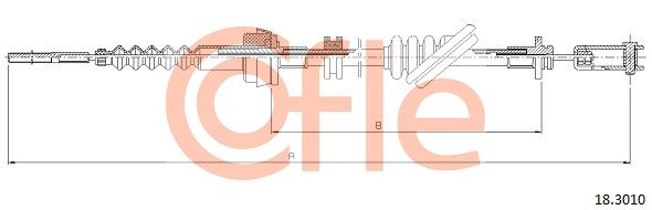 Тросовий привод, привод зчеплення, Cofle 18.3010