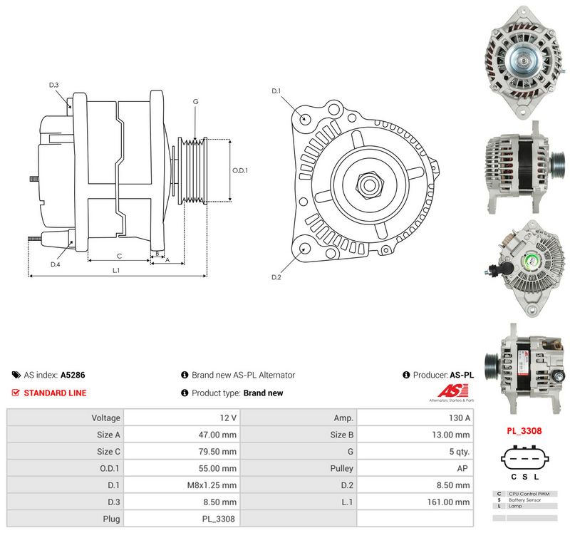 AS-PL A5286 Generatorius