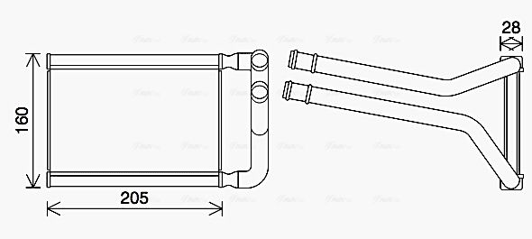 AVA QUALITY COOLING Hőcserélő, belső tér fűtés KA6296