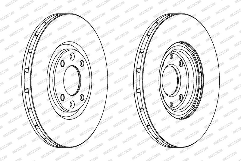 FERODO Disque de frein DDF1676