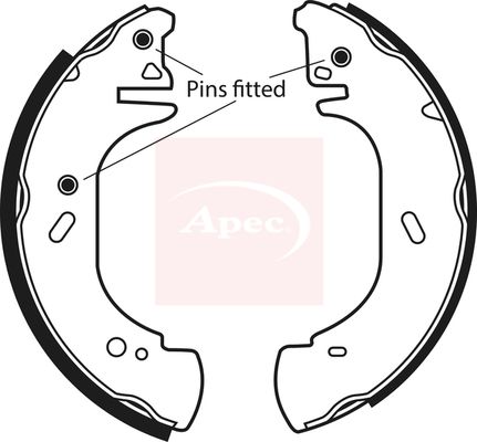 APEC Brake Shoe Set SHU629