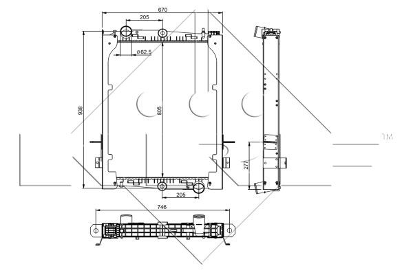 NRF 509585 Radiator, engine cooling