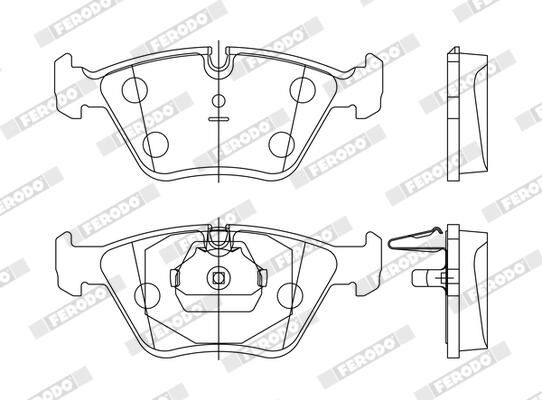 FERODO Plaquettes de frein à disque FDB1073