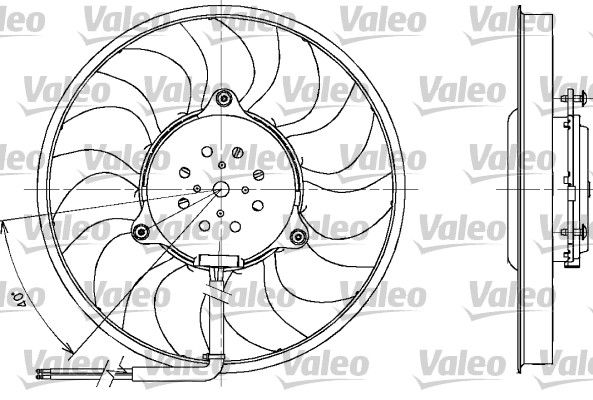 VALEO ventilátor, motorhűtés 698611