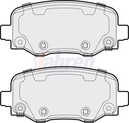 Fahren Brake Pad Set, disc brake FBP3836