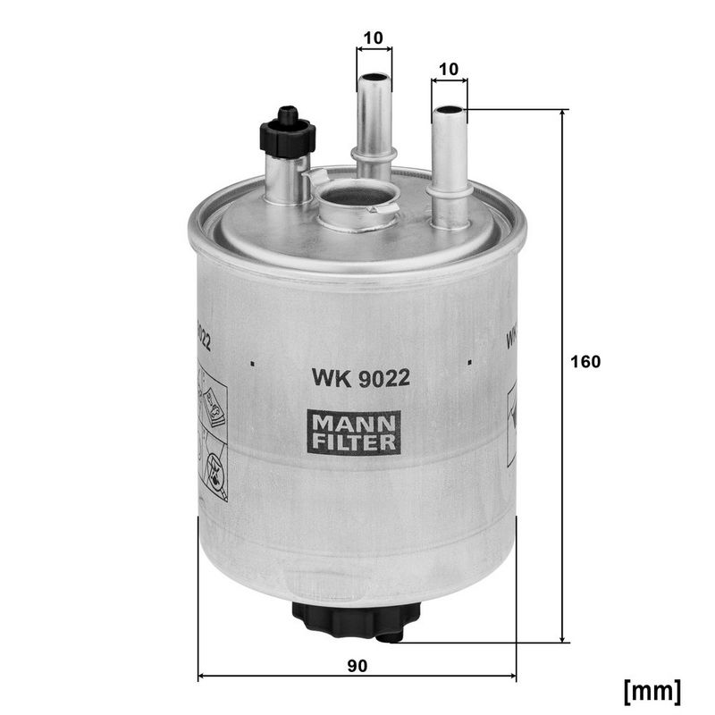 Kütusefilter, MANN-FILTER WK 9022