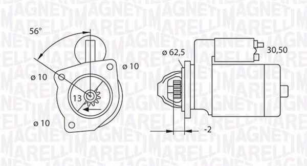 MAGNETI MARELLI önindító 063523624010